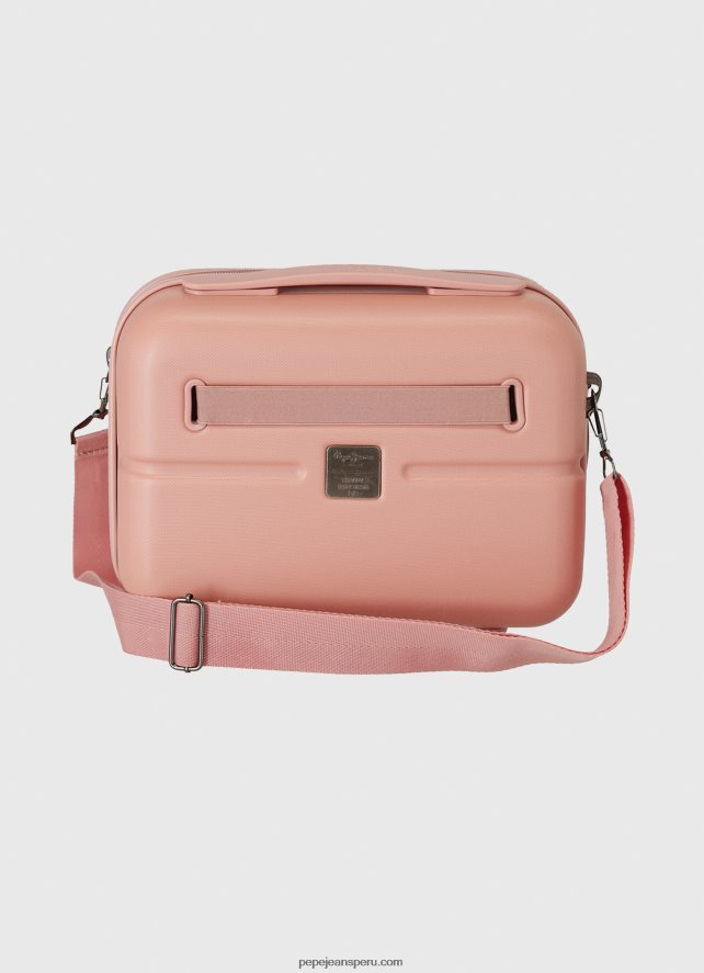 chica bolsa de viaje con logo en relieve Pepe Jeans 44JTZ1515 Rosa claro - Imagen 2