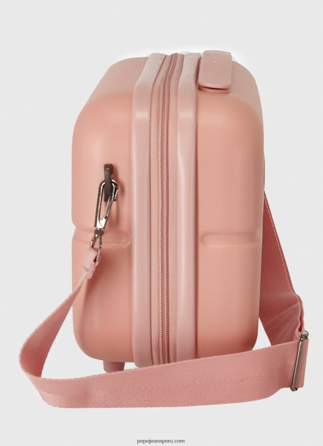 chica bolsa de viaje con logo en relieve Pepe Jeans 44JTZ1515 Rosa claro - Imagen 4