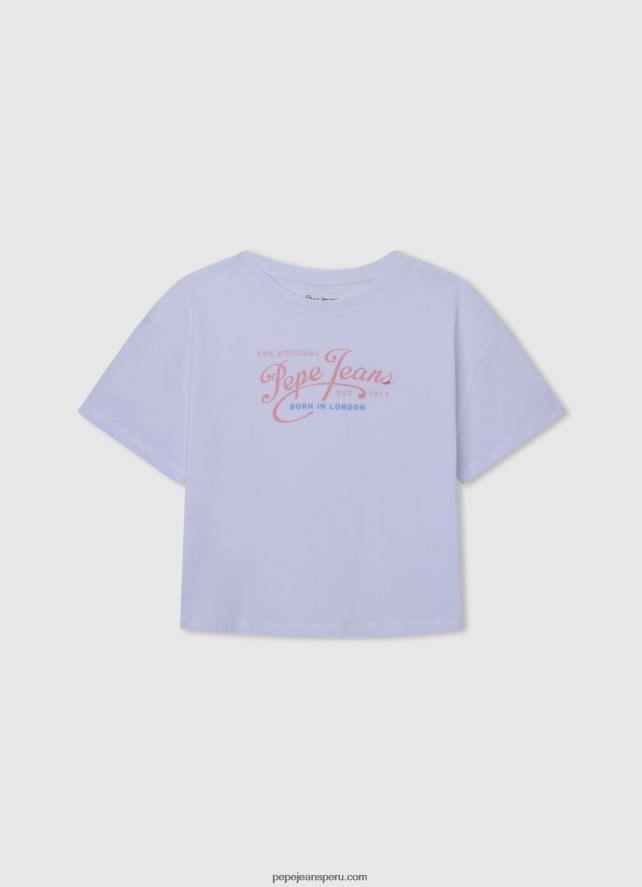 chica camisa de canalé con efecto ondulado Pepe Jeans 44JTZ1443 océano - Imagen 5