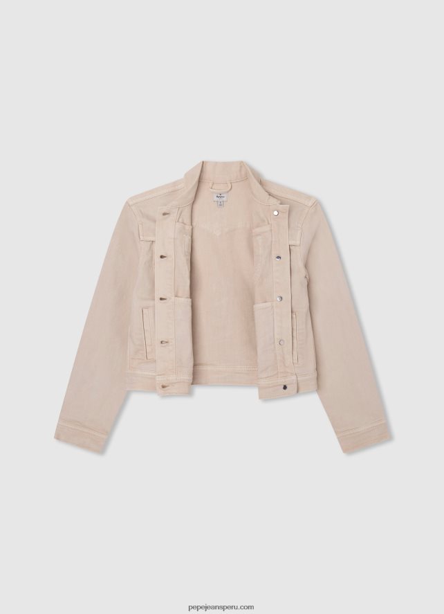 chica chamarra de mezclilla regular fit Pepe Jeans 44JTZ1359 suero de la leche - Imagen 3