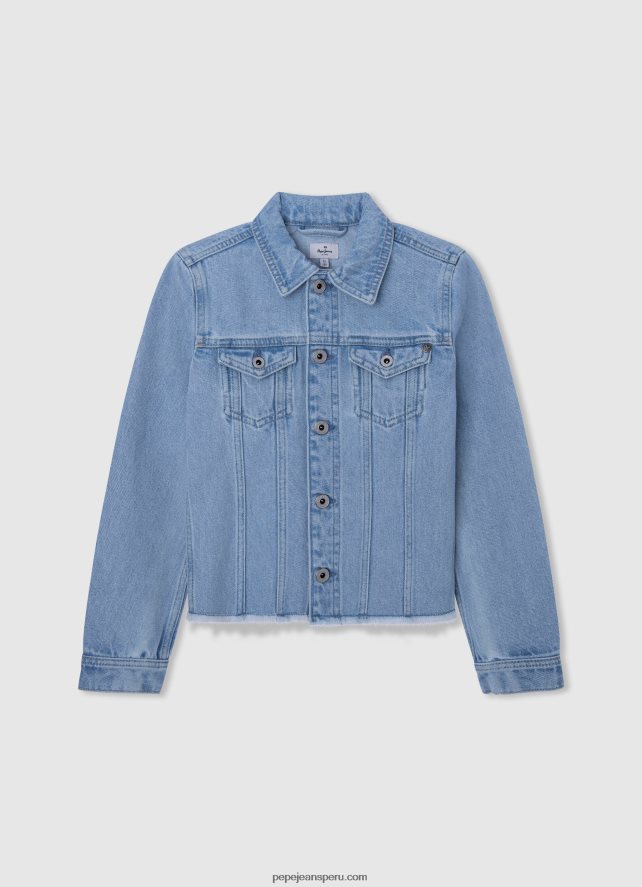 chica chamarra de mezclilla regular fit Pepe Jeans 44JTZ1359 suero de la leche - Imagen 5