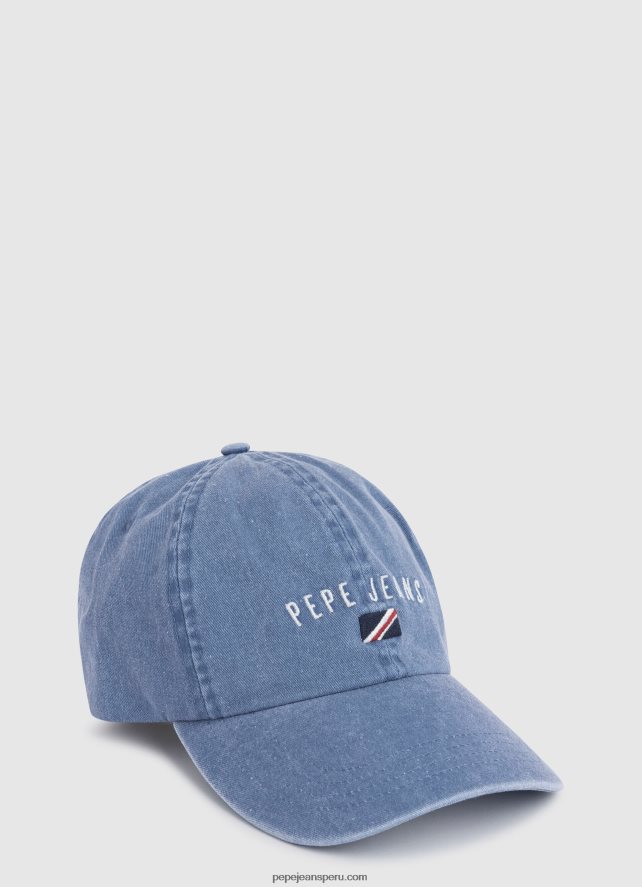 chica gorra de mezclilla con logo bordado Pepe Jeans 44JTZ1513 mezclilla - Imagen 1