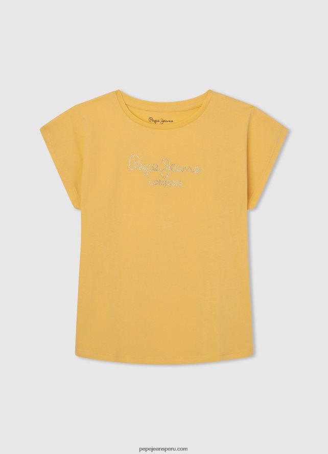 chica_playera_con_logo_de_strass_pepe_jeans_44jtz1433_brillar.jpg chica playera con logo de strass Pepe Jeans 44JTZ1433 brillar - Imagen 1