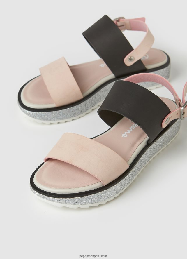 chica sandalias con plataforma alexa rouse Pepe Jeans 44JTZ1338 rosa malva - Imagen 3