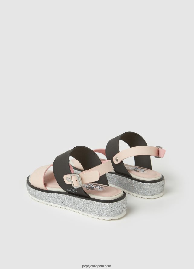 chica sandalias con plataforma alexa rouse Pepe Jeans 44JTZ1338 rosa malva - Imagen 4