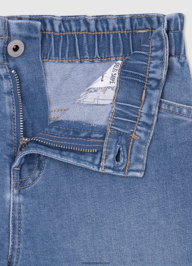 chica shorts de mezclilla con corte culotte Pepe Jeans 44JTZ1509 mezclilla - Imagen 3