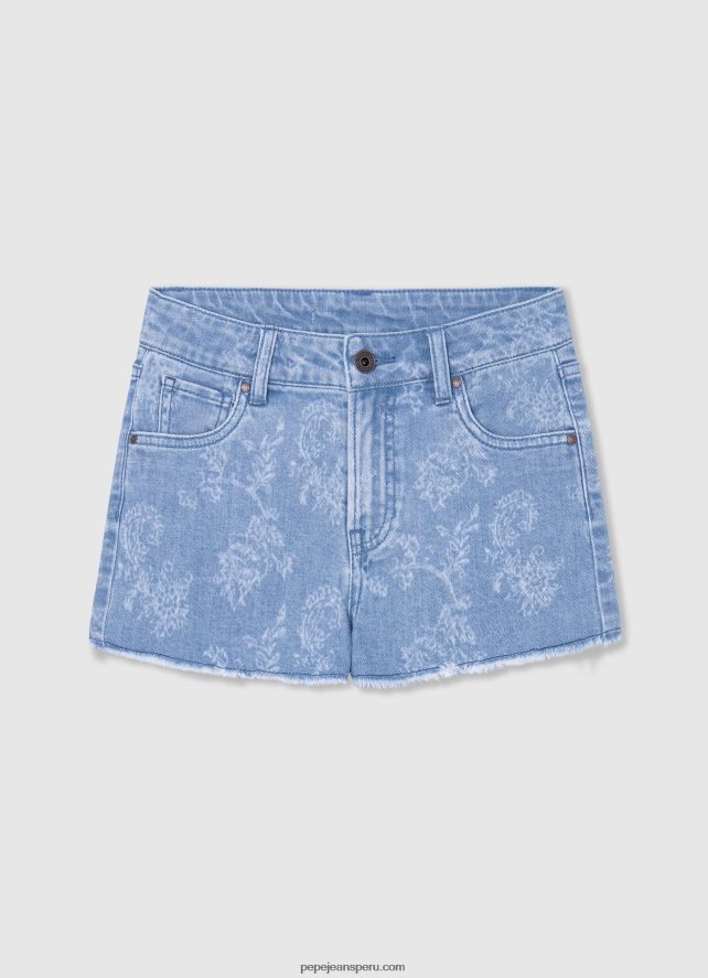 chica shorts de mezclilla con corte regular Pepe Jeans 44JTZ1492 mezclilla - Imagen 5
