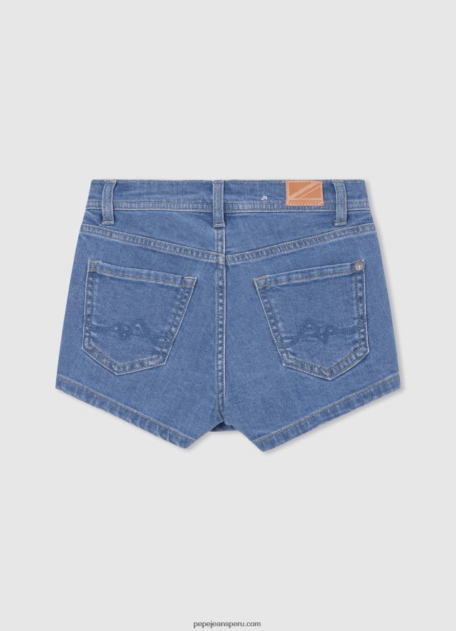 chica shorts de mezclilla de corte regular Pepe Jeans 44JTZ1511 mezclilla - Imagen 2