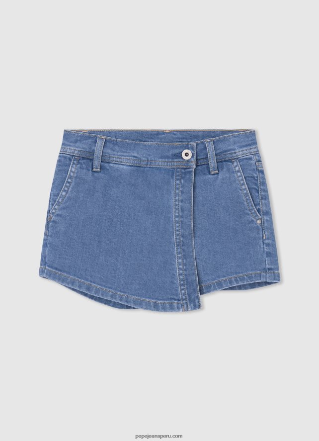 chica shorts de mezclilla de corte regular Pepe Jeans 44JTZ1511 mezclilla - Imagen 1