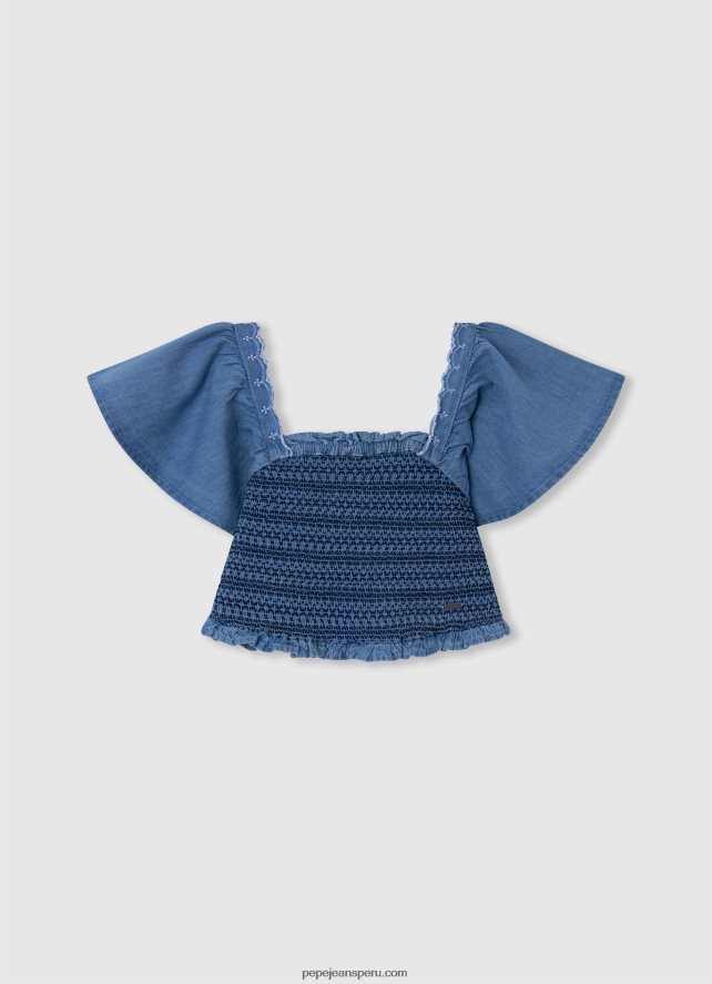 chica top corto sigrid Pepe Jeans 44JTZ1447 estudio rojo - Imagen 3