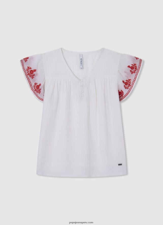 chica top fruncido de manga corta Pepe Jeans 44JTZ1425 dulwich - Imagen 5