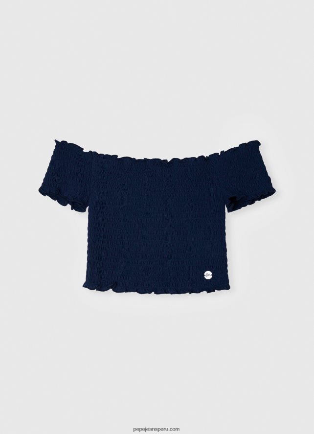 chica_top_fruncido_de_manga_corta_pepe_jeans_44jtz1425_dulwich.jpg chica top fruncido de manga corta Pepe Jeans 44JTZ1425 dulwich - Imagen 1