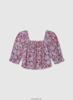 chica top sita con escote cuadrado Pepe Jeans 44JTZ1418 multi