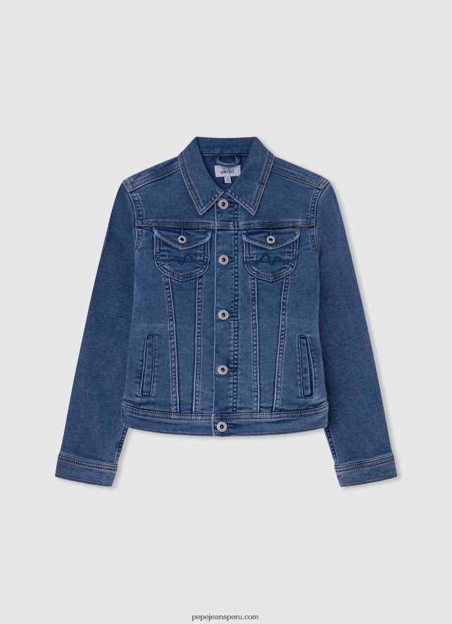 chica vaqueros lexa jr de talle alto y corte ancho Pepe Jeans 44JTZ1360 mezclilla - Imagen 4