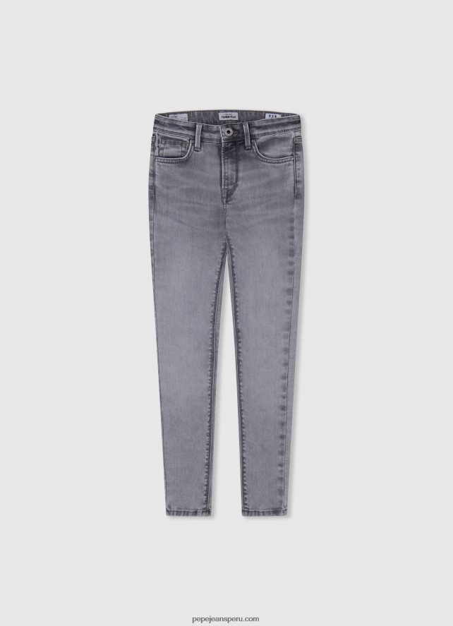 chica vaqueros pitillo con cintura alta y tiro alto de Pixlette Pepe Jeans 44JTZ1371 mezclilla - Imagen 4