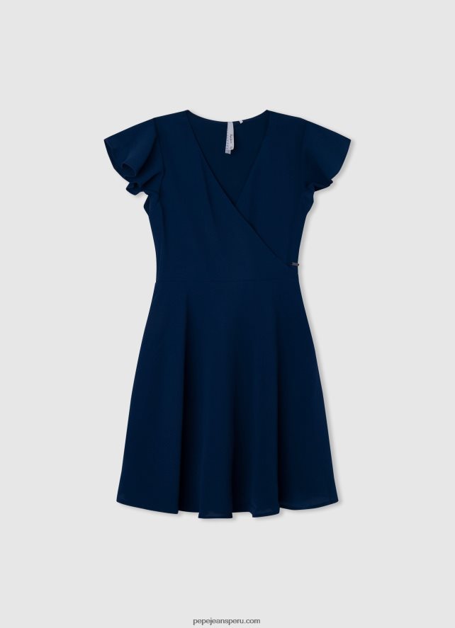 chica vestido corte romantico Pepe Jeans 44JTZ1375 blanco - Imagen 4