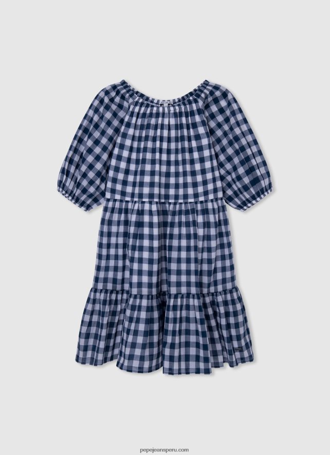 chica vestido corte romantico Pepe Jeans 44JTZ1375 blanco - Imagen 5