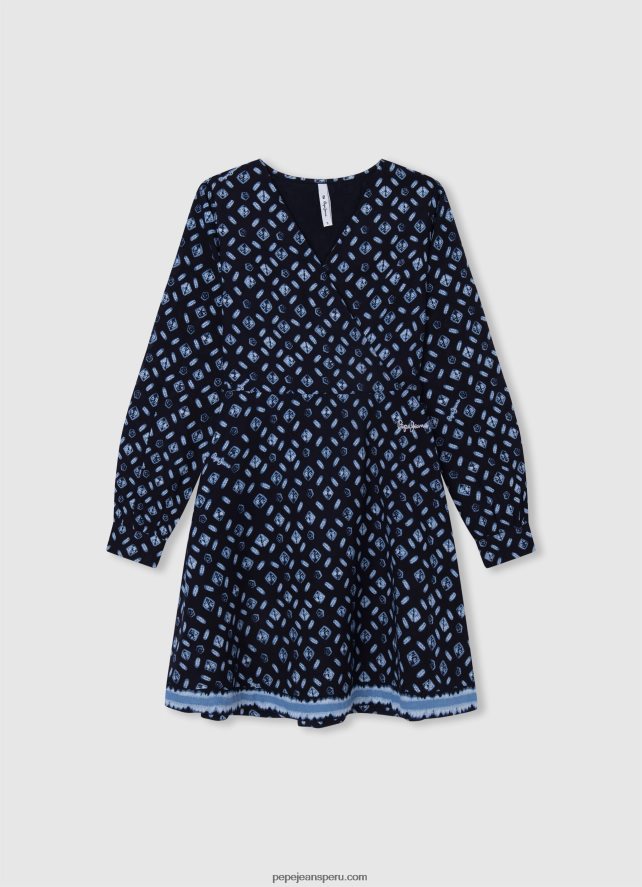 chica vestido corto con cuello redondo Pepe Jeans 44JTZ1388 bahía - Imagen 3