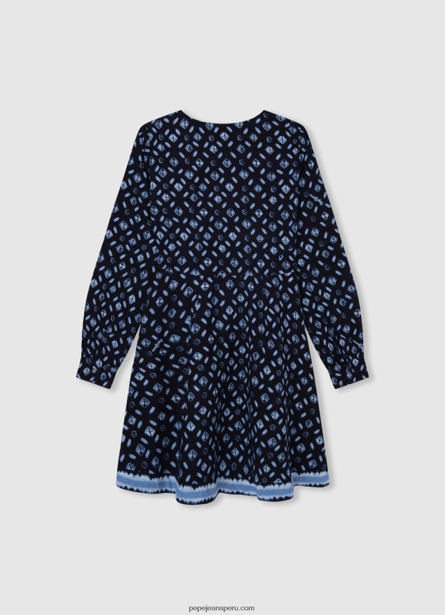 chica vestido corto con estampado geométrico Pepe Jeans 44JTZ1387 multi - Imagen 2