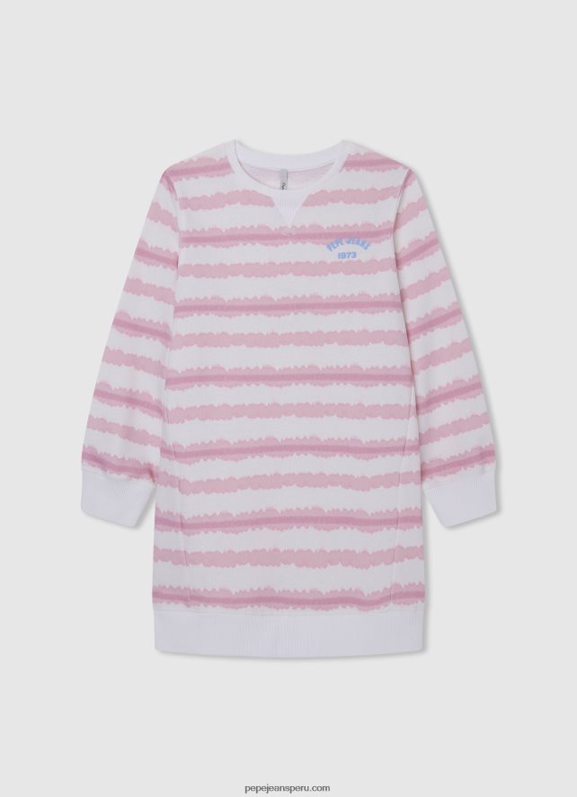 chica_vestido_corto_con_rayas_degradadas_pepe_jeans_44jtz1392_rosa_suave.jpg chica vestido corto con rayas degradadas Pepe Jeans 44JTZ1392 Rosa suave - Imagen 1