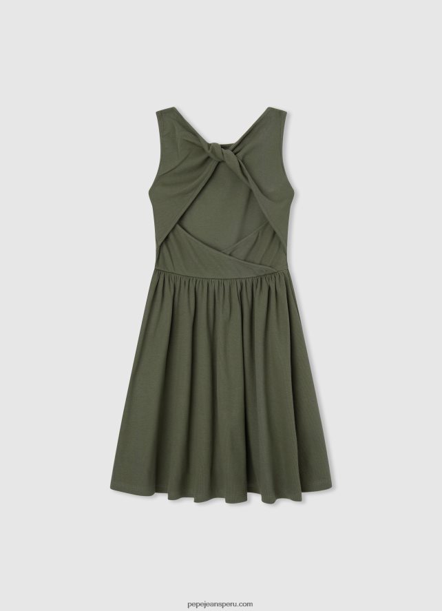 chica vestido de canalé con manga sisa Pepe Jeans 44JTZ1397 rango - Imagen 2