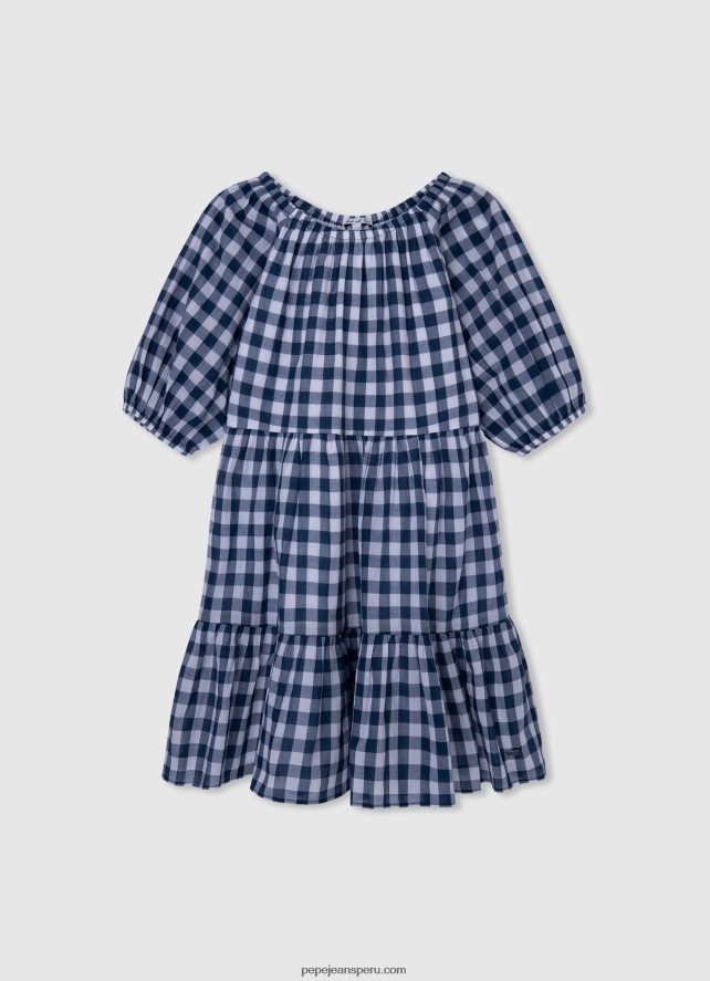 chica vestido de crepe con escote cruzado Pepe Jeans 44JTZ1374 estudio rojo - Imagen 4