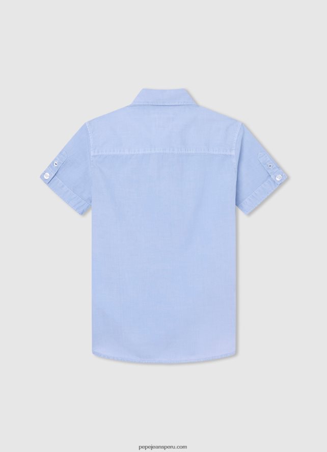 chico camisa de manga corta misterton Pepe Jeans 44JTZ1674 blanqueador azul - Imagen 2