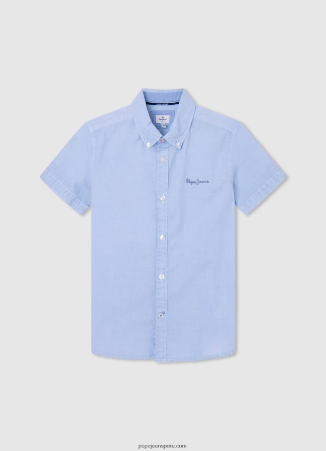 chico_camisa_de_manga_corta_misterton_pepe_jeans_44jtz1674_blanqueador_azul.jpg chico camisa de manga corta misterton Pepe Jeans 44JTZ1674 blanqueador azul - Imagen 1