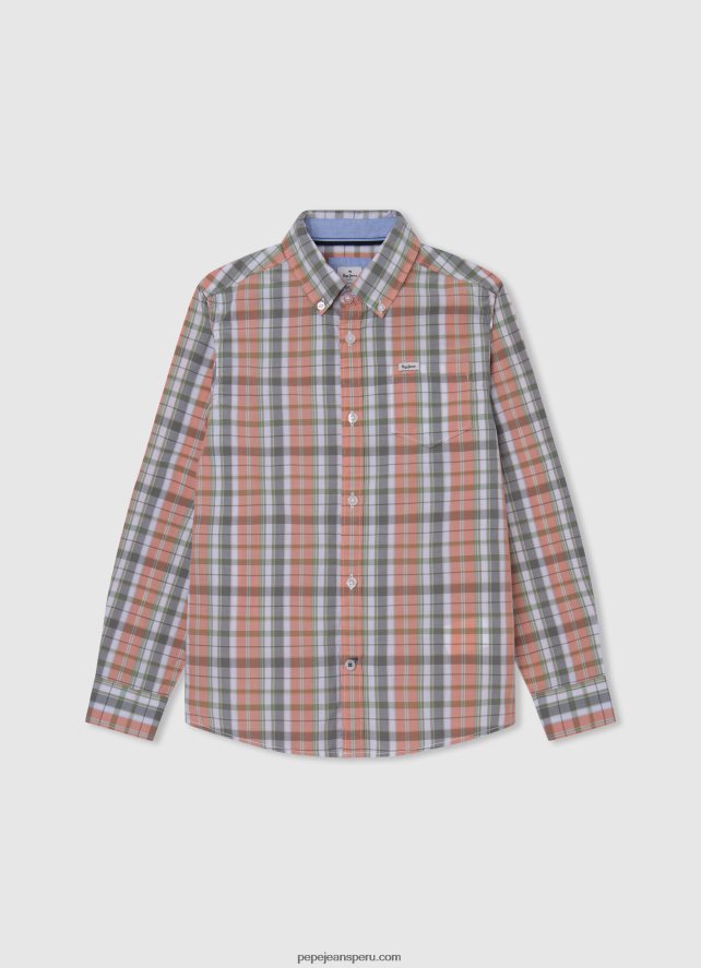 chico camisa de mezclilla regular fit portez Pepe Jeans 44JTZ1660 mezclilla - Imagen 4