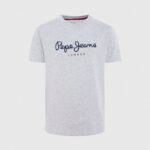 chico camiseta básica con logo Pepe Jeans 44JTZ1629 gris marga