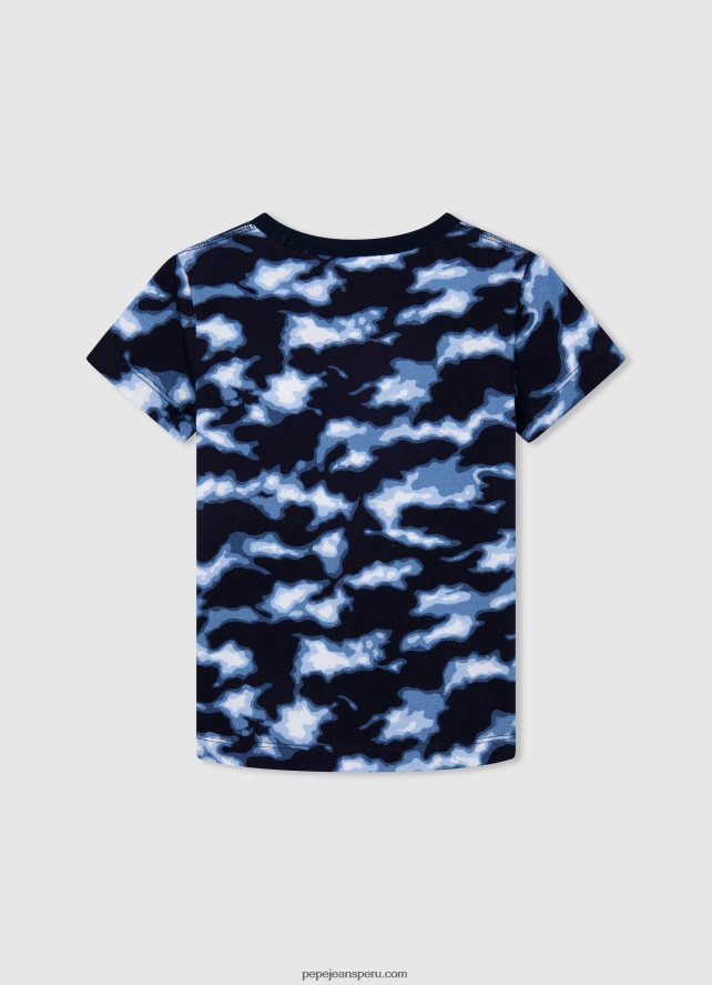 chico camiseta de algodón con motivo militar Pepe Jeans 44JTZ1623 ozzy - Imagen 2
