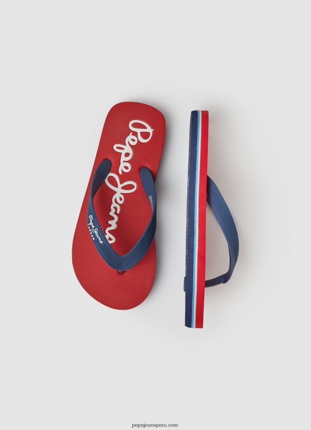 chico chanclas de playa básicas bay beach Pepe Jeans 44JTZ1556 rojo - Imagen 2