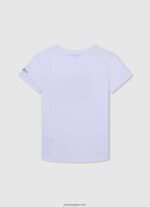 chico playera con logo y bandera Pepe Jeans 44JTZ1609 blanco - Imagen 4