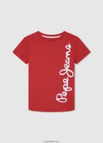 chico playera con logo y bandera Pepe Jeans 44JTZ1609 blanco - Imagen 5