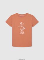 chico playera con logo y efecto desgastado Pepe Jeans 44JTZ1615 Marfil - Imagen 4