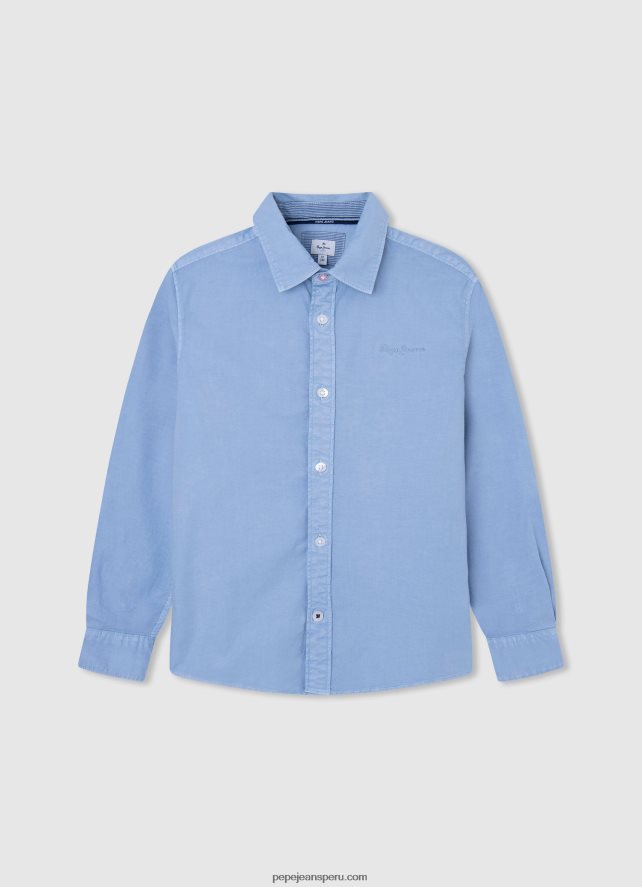 chico polo de piqué con logo bordado Pepe Jeans 44JTZ1657 calabaza naranja - Imagen 3