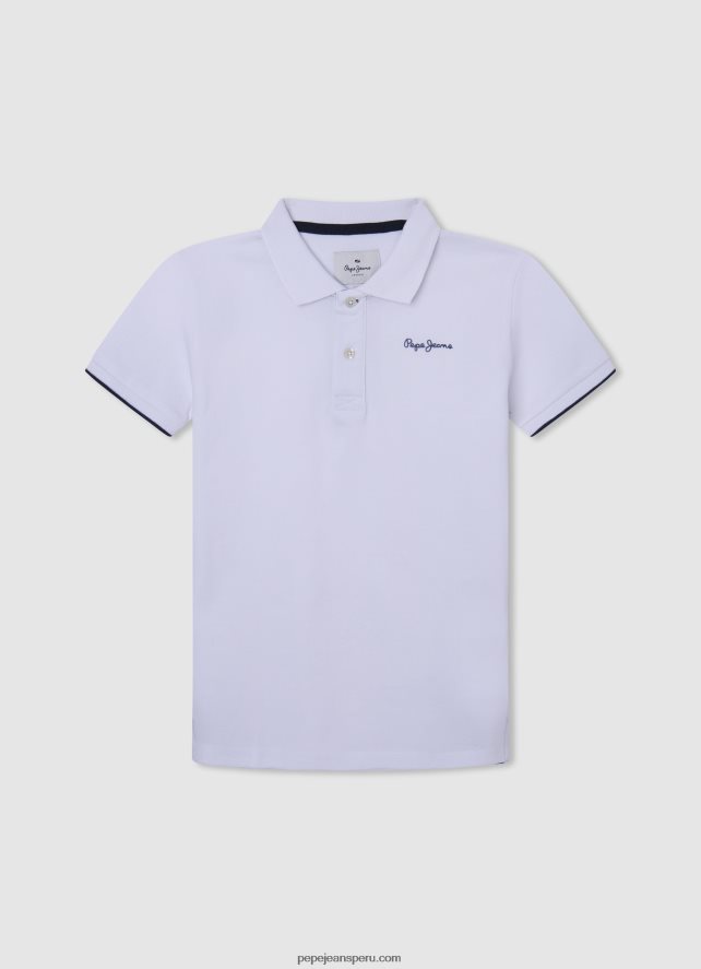 chico_polo_de_pique_con_logo_bordado_pepe_jeans_44jtz1661_blanco.jpg chico polo de piqué con logo bordado Pepe Jeans 44JTZ1661 blanco - Imagen 1