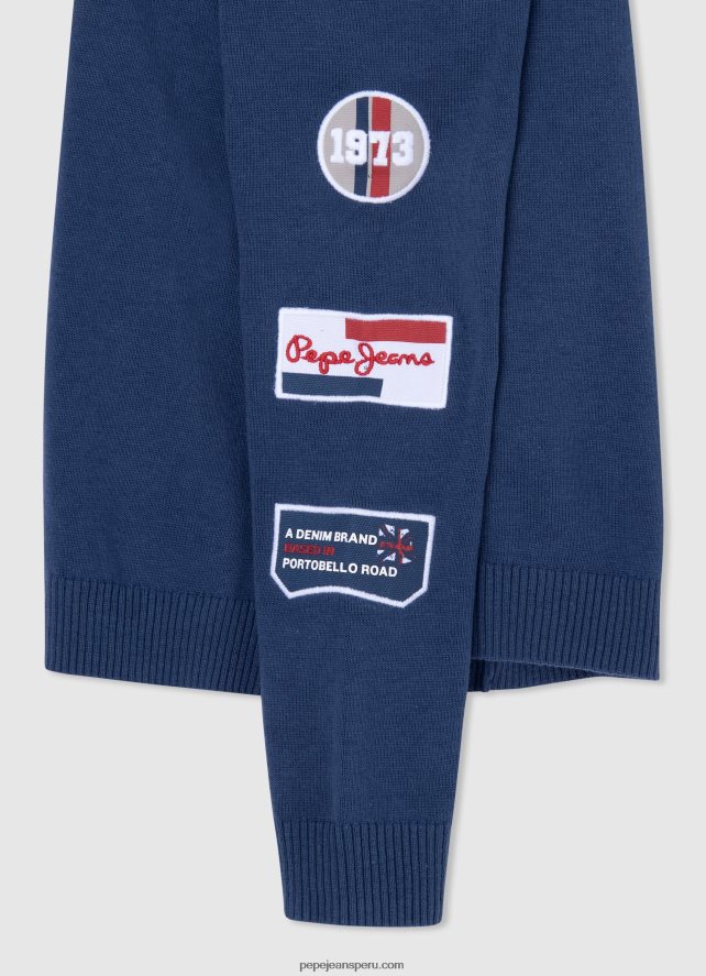 chico punto de algodón con detalles parcheados Pepe Jeans 44JTZ1597 jarman - Imagen 3