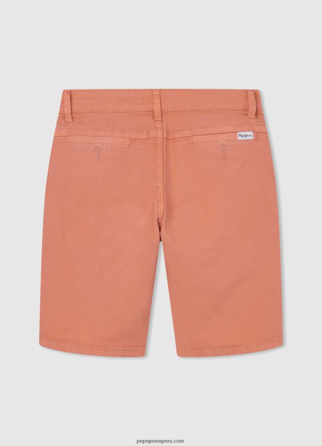 chico shorts chinos de corte estándar Pepe Jeans 44JTZ1692 calabaza naranja - Imagen 2
