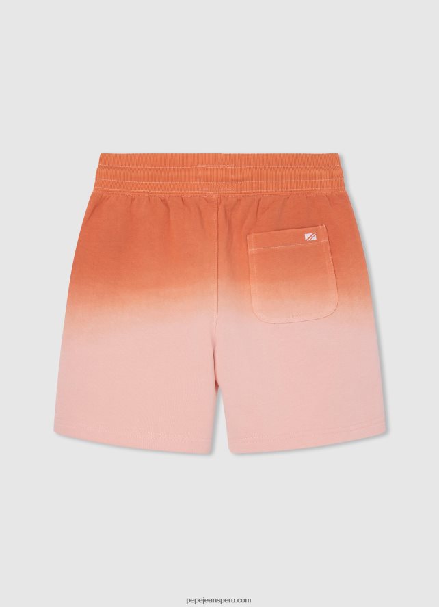 chico shorts deportivos con diseño colour block Pepe Jeans 44JTZ1698 calabaza naranja - Imagen 2