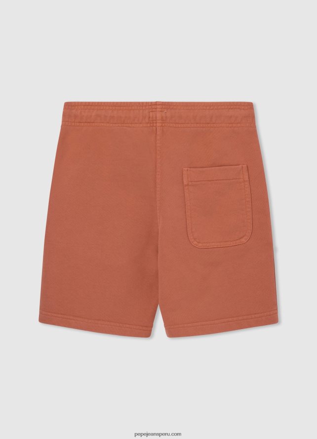 chico shorts deportivos con logo estampado Pepe Jeans 44JTZ1687 calabaza naranja - Imagen 2
