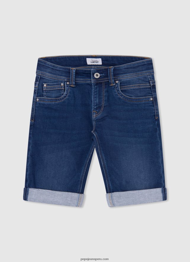chico shorts deportivos con logo estampado Pepe Jeans 44JTZ1687 calabaza naranja - Imagen 5