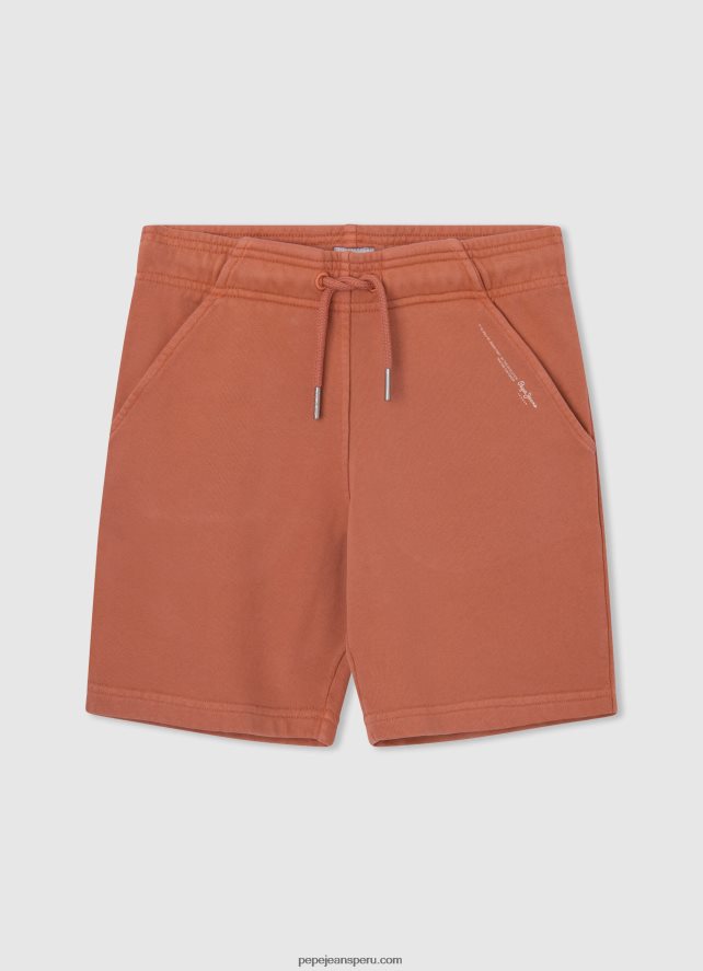 chico shorts deportivos con logo estampado Pepe Jeans 44JTZ1687 calabaza naranja - Imagen 1