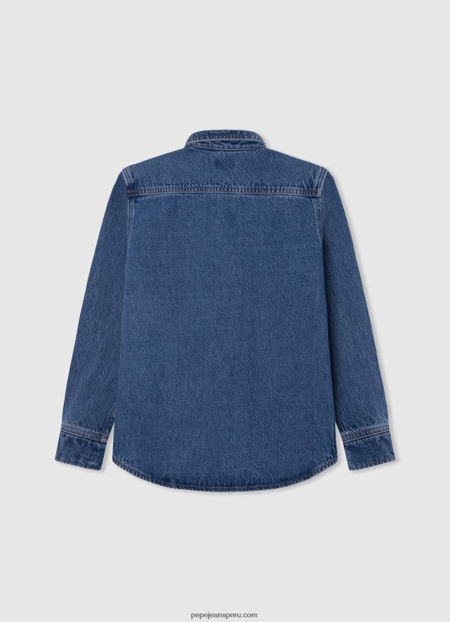 chico sobrecamisa de mezclilla de corte regular de cedro Pepe Jeans 44JTZ1667 mezclilla - Imagen 2