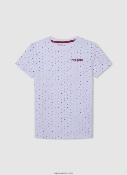 chico toda la camiseta estampada Pepe Jeans 44JTZ1627 blanco