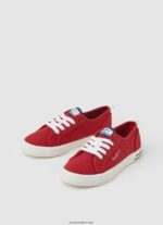 chico zapatillas brady basicas Pepe Jeans 44JTZ1544 rojo - Imagen 3