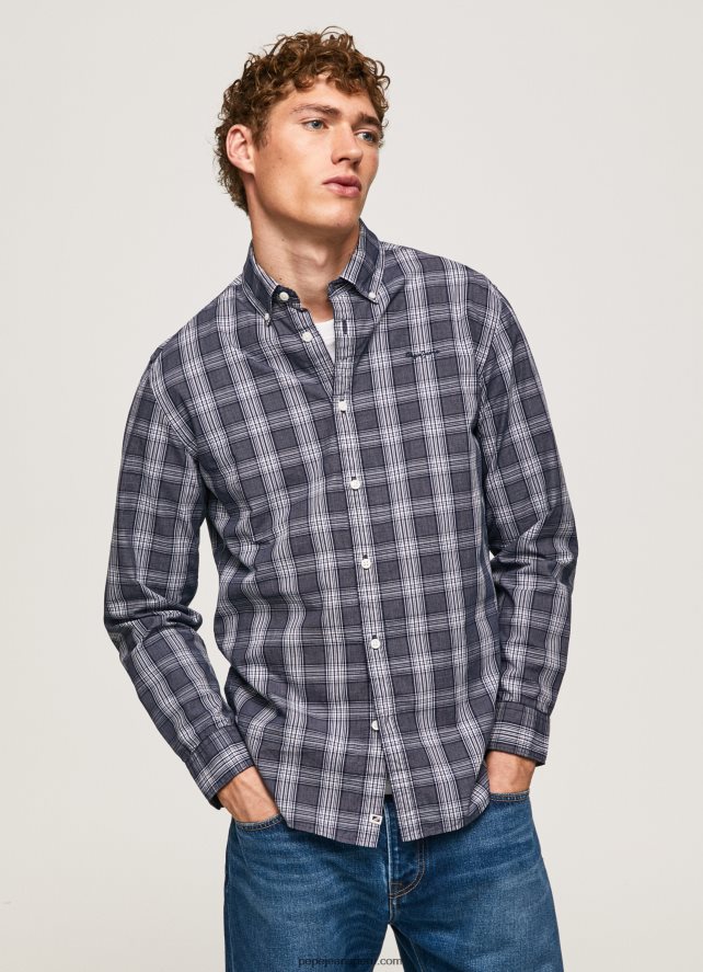 hombres camisa a cuadros de corte regular lynwood Pepe Jeans 44JTZ1033 dulwich - Imagen 1