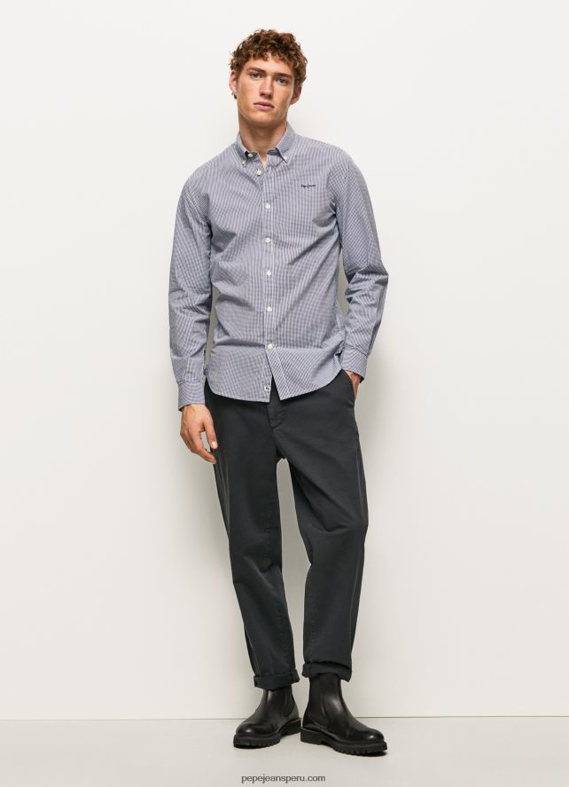 hombres camisa de popelín a cuadros lamar Pepe Jeans 44JTZ1046 jarman - Imagen 2