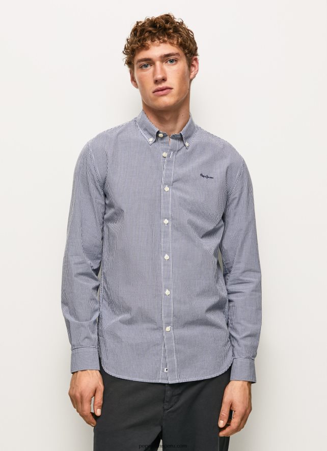 hombres camisa de popelín a cuadros lamar Pepe Jeans 44JTZ1046 jarman - Imagen 1