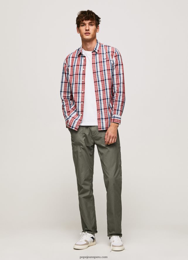 hombres camisa de popelina a cuadros loick Pepe Jeans 44JTZ1067 multi - Imagen 2
